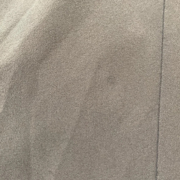 Zella lightweight stretch polyester cropped elastic waist gray tan pants Medium - Picture 7 of 11